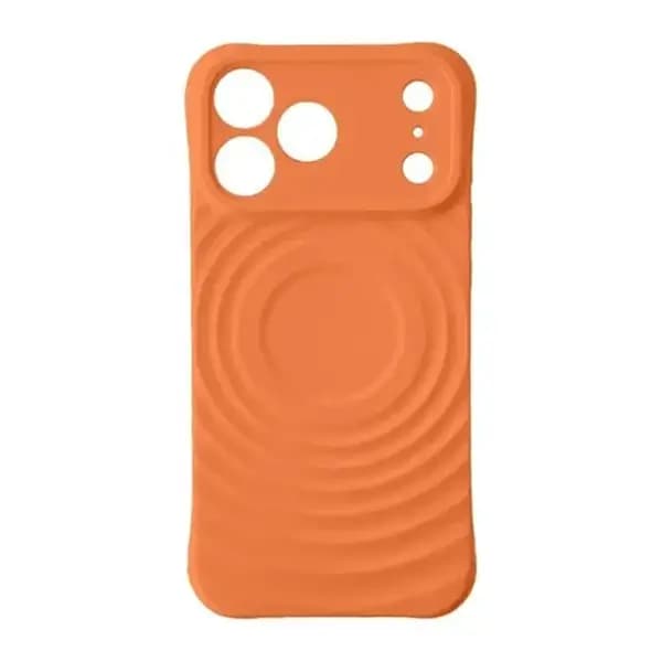 Coque pour iPhone 17 Pro Max All Match – MagSafe intégré – Modèle de caméra fermée – Silicone – Orange