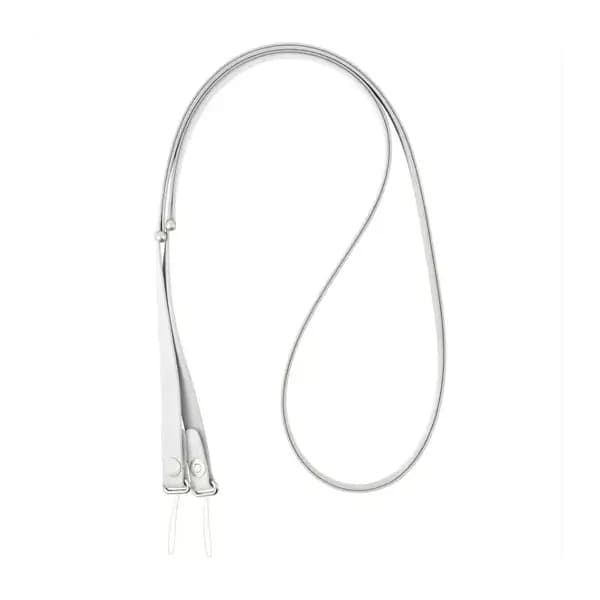 Corde en bandoulière pour téléphone portable Flexi Strap de Green Lion – Longueur réglable – sangles centrales en nylon magnétique – Gris – GNFLXSTRPGY