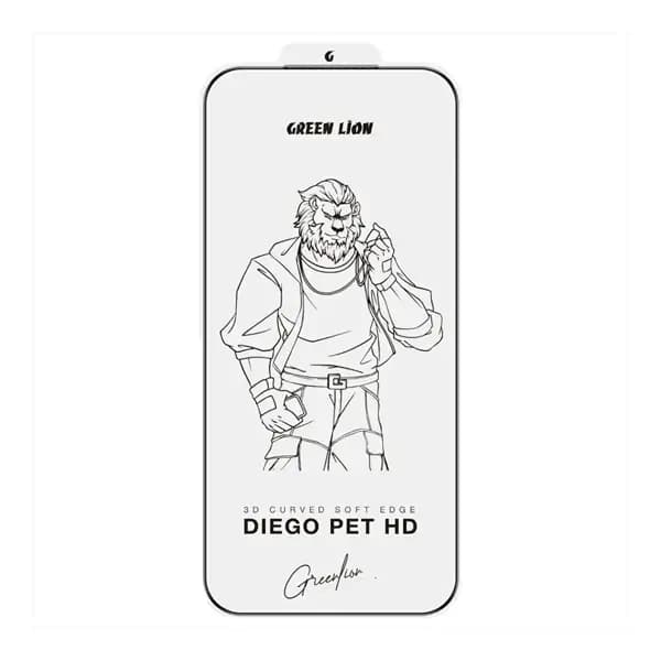 Antichoc de téléphone Green Lion Diego Pet HD – Pour iPhone 17 Pro – Anti traces de doigts – Transparent – GNDPTHD17PCL