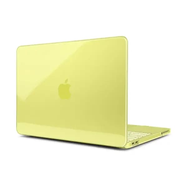 Coque de protection pour MacBook Neo 13 – Année 2026 – Transparent – Jaune – A3404