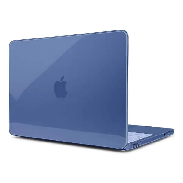 Coque de protection pour MacBook Neo 13 – Année 2026 – Transparent – Bleu – A3404