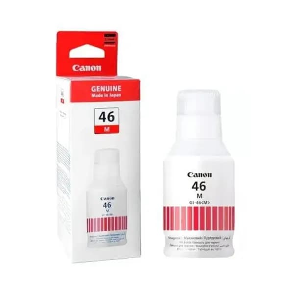 Bouteille d’encre GI46 pour Maxify GX6040 – 135ml – Couleur Rouge Magenta – Encre à base de pigments adaptée à un usage professionnel – (FW)