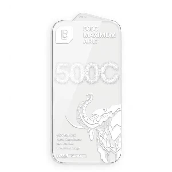 Antichoc de téléphone pour iPhone 17 Pro Max et 18 Pro Max – 6.9″ – LANBi 500C Max Arc Borderless Plus HD Glass – Verre trempé HD transparent à bords incurvés