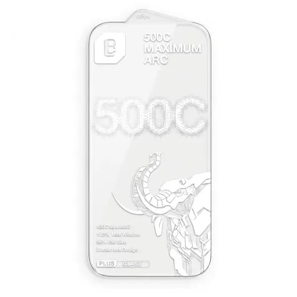 Antichoc de téléphone pour iPhone 15 Pro Max – 6.9″ – LANBi 500C Max Arc Borderless Plus HD Glass – Verre