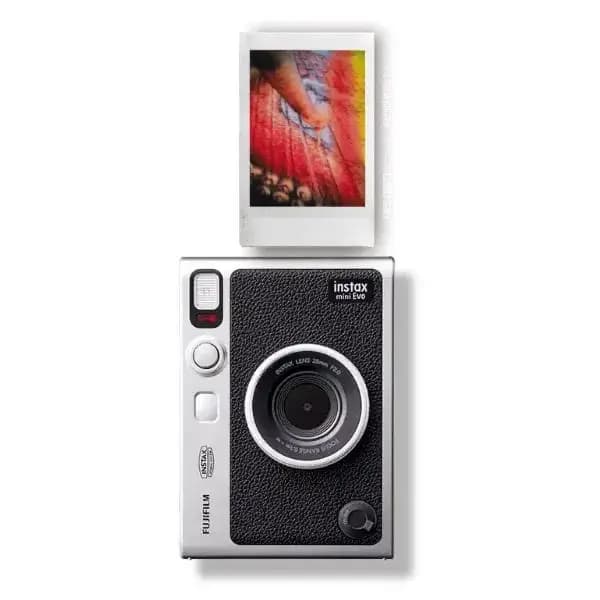 Appareil Photo Instantané Fujifilm instax mini Evo Hybride – USB-C – 100 Effets & Impression Smartphone – Noir – INS MINI EVO BLACK C EX D