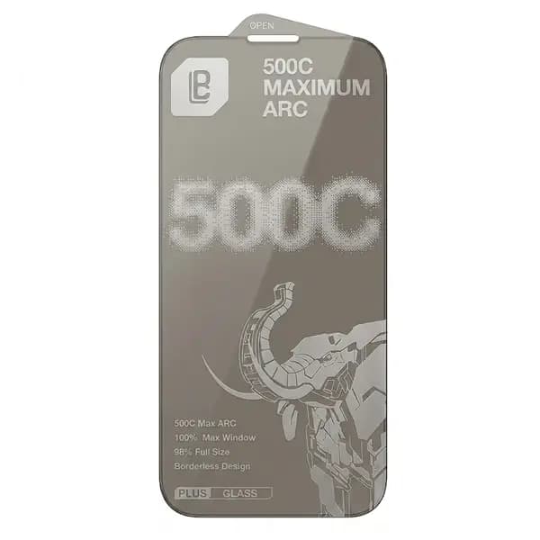 Antichoc de téléphone pour iPhone 18 Pro Max 6.3″ – LANBi 500C Max Arc Sans Bordure Plus Privacy – Verre trempé HD fumé à bords incurvés noirs