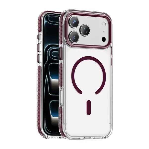 Coque pour iPhone 18 Pro Max Green Lion Prestige – Compatible MagSafe – Bordeaux – GNMXMG18PMBD