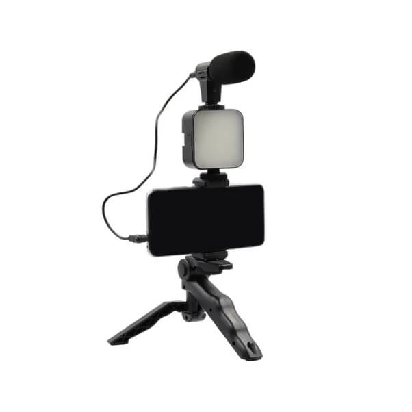 Kit Video Vlog – Trépied – Microphone – lumière – AY-49 — photo 2