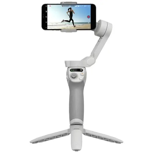 Stabilisateur de téléphone DJI Osmo Mobile SE – 3 axes avec trépied – BT 5.1 – Attache magnétique – Portrait/Paysage – Barre d’extension intégrée – Gris — photo 4