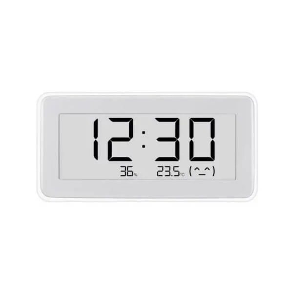 Horloge avec moniteur de température et d’humidité XIAOMI – Plage de mesure de l’humidité : 0 à 99 % HR – Affichage de 3,7″ – Connectivité Bluetooth – Indicateurs de confort – BHR5435GL — photo 1