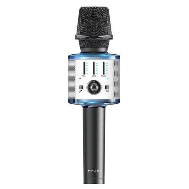 Microphone sans fil karaoké Portable 1200 mAh – YESIDO KR10 – Noir — photo 1