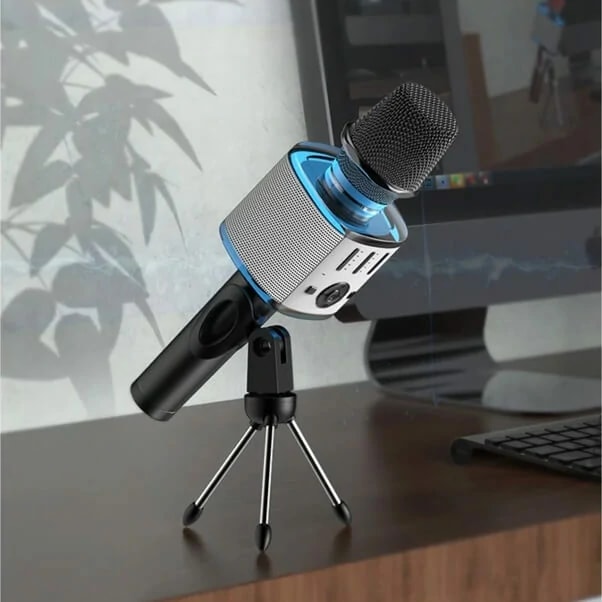 Microphone sans fil karaoké Portable 1200 mAh – YESIDO KR10 – Noir — photo 5