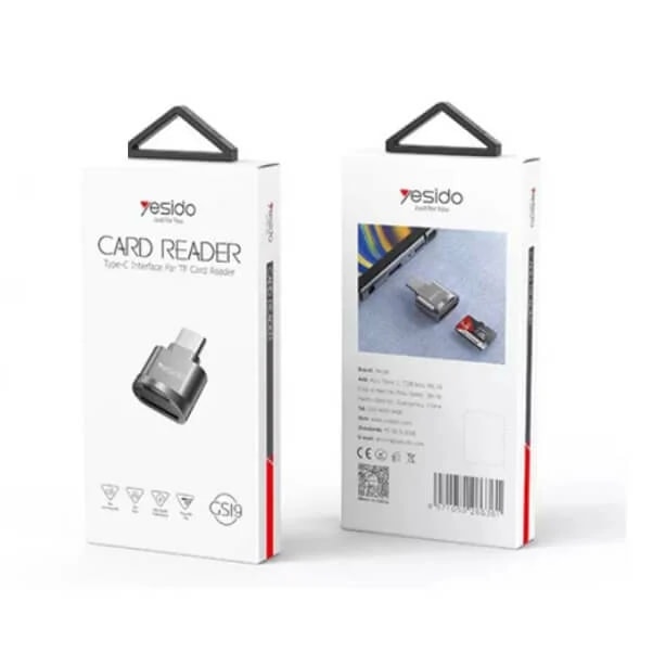 Lecteur de carte mémoire Yesido GS19 avec connecteur USB Type-C, autre vue