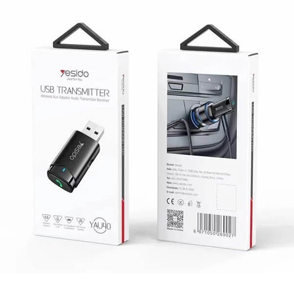 Récepteur de voiture sans fil Yesido – YAU40 – Bluetooth 5.0 — photo 2