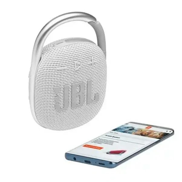 Enceinte portable JBL Clip 4 Bluetooth Gris/Blanc — photo 4