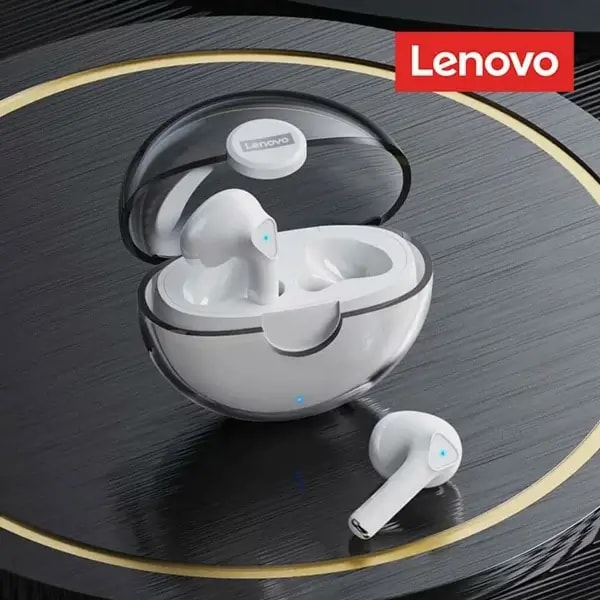 Écouteur Lenovo LivePods LP80 – 24h d’autonomie – BT 5.0 – IPX5 – Qualité Sonore Hi-Fi & Basses 9D – Blanc — photo 4