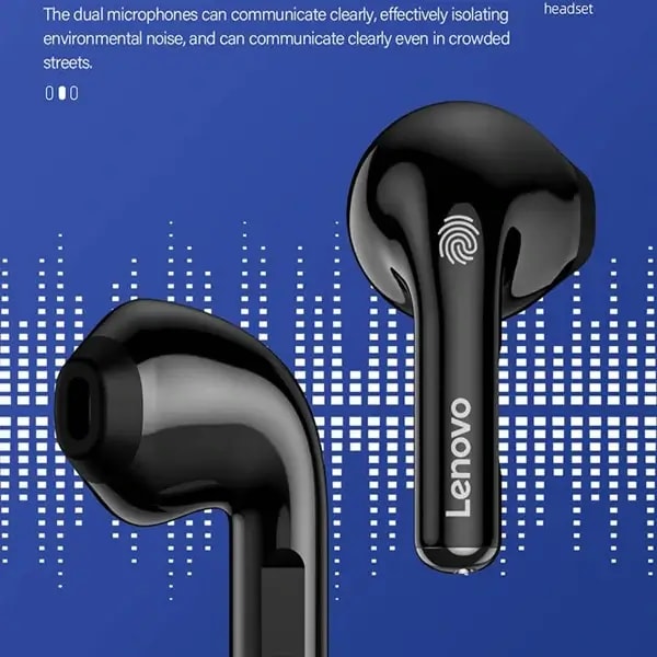Écouteur Lenovo Thinkplus LivePods LP12 – 5h d’autonomie – BT 5.3 – Son Hifi – Noir — photo 2