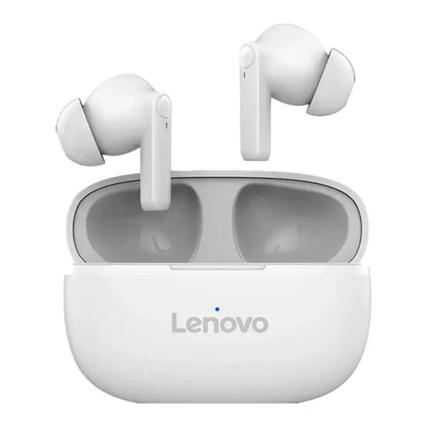 Écouteur Lenovo Earbuds HT05 TWS – 4h d’autonomie – BT 5.0 – Réduction intelligente du bruit – Blanc — photo 1