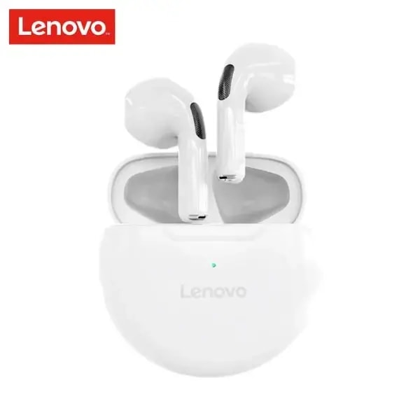 Écouteurs Lenovo HT38 – 4h d’autonomie – BT – IPX5 – Blanc — photo 1