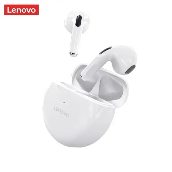 Écouteurs Lenovo HT38 – 4h d’autonomie – BT – IPX5 – Blanc — photo 2
