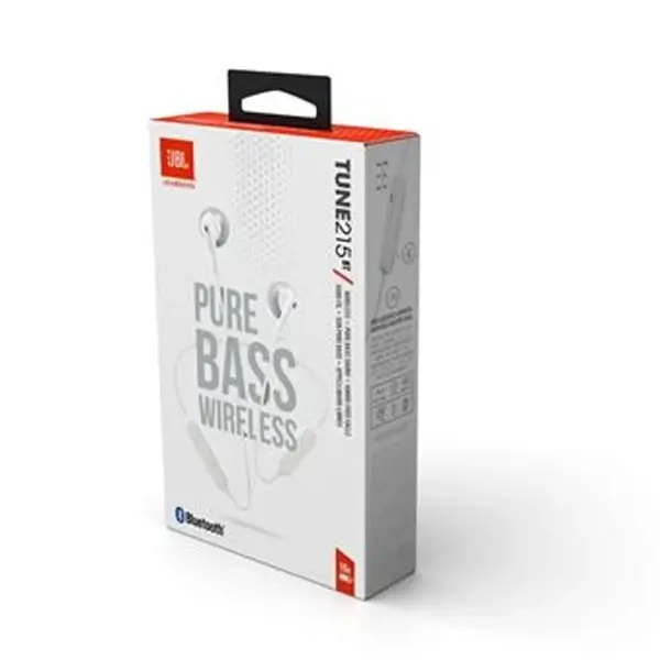 Écouteurs intra-auriculaires sans fil JBL TUNE 215BT – Bluetooth 5.0 – Rechargeable – 16h d’autonomie – Assistant vocal intégré – Blanc — photo 2