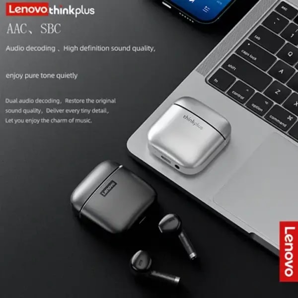 Écouteur Lenovo Thinkplus LivePods XT99 – 3h d’autonomie – BT 5.2 – Noir — photo 3