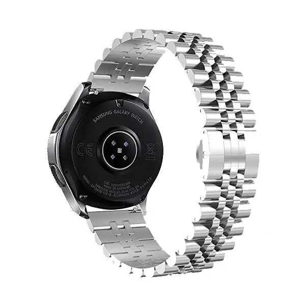 Bracelet de remplacement pour montre en Acier Band2ü – 44mm, 40mm, 22mm – Couleur Blanche — photo 1
