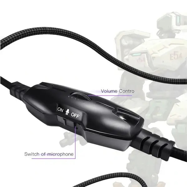 Casque filaire de Jeu Stéréo Yesido – Microphone HD intégré – Lumières RGB – EK01 — photo 5