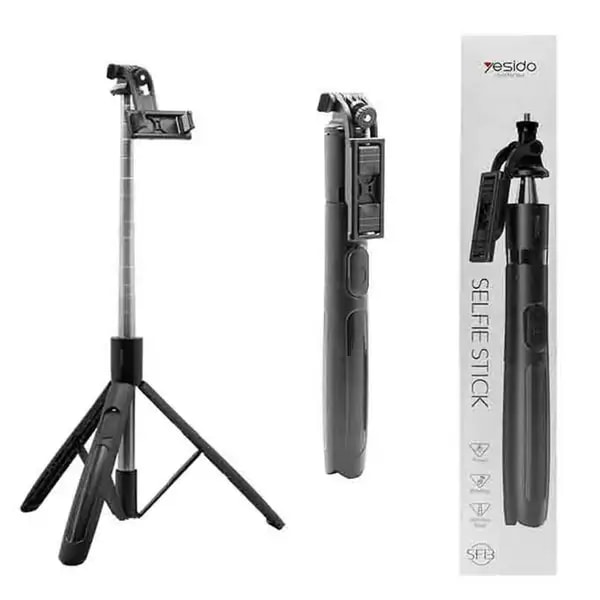 Perche à selfie trépied 2en1 avec télécommande Bluetooth – Yesido SF13 — photo 11