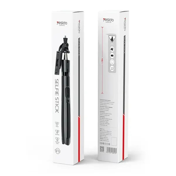 Perche à selfie trépied 2en1 avec télécommande Bluetooth – Yesido SF13 — photo 9