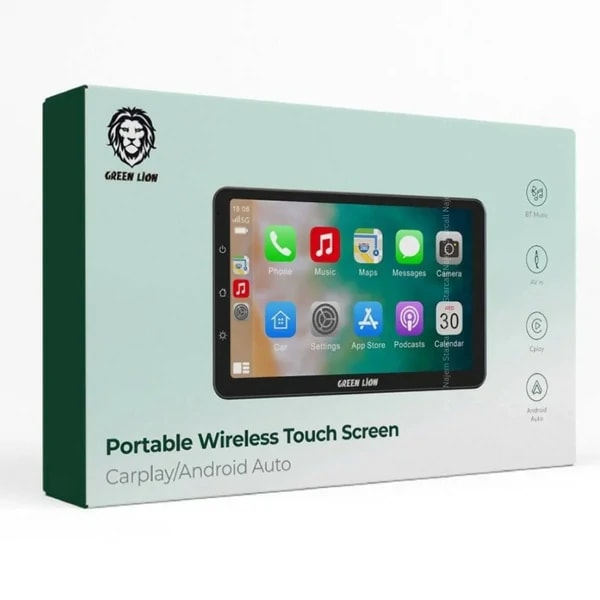 Green Lion – Écran Tactile Portable Sans Fil Carplay/Android Auto – Noir — photo 6