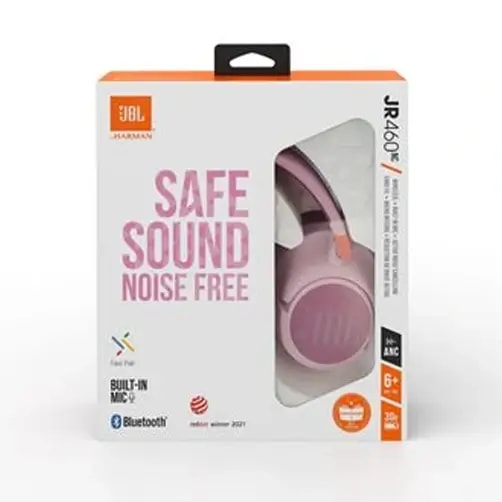 Casque JBL – 30h d’autonomie – BT – Réduction de bruit pour enfants – JR460NC – Rose — photo 4