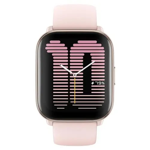 Montre connectée avec coach sportif AI Amazfit Active – GPS – appels – stockage de musique – Autonomie 14 jours – écran 1,75″- Rose — photo 2
