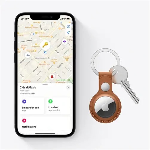 Traceurs connectés AirTag Apple Pack de 4 – Haut-parleur intégré – Portée de localisation précise – IP67 — photo 2