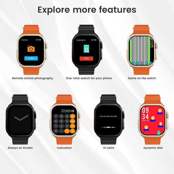 Montre connectée Ultra – 7en1 Bracelet – Ecran 2.01″ — photo 2