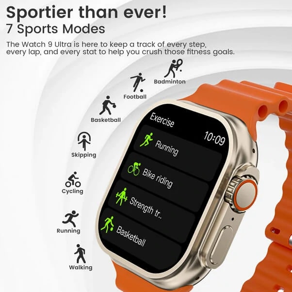 Montre connectée Ultra – 7en1 Bracelet – Ecran 2.01″ — photo 5