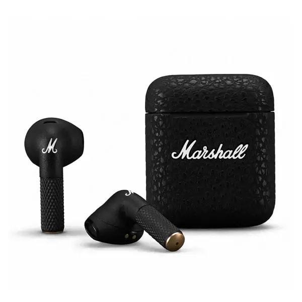 Marshall Minor 3 – Ecouteurs intra-auriculaires Sans fil – BT 5.2 – Commandes/Micro – 25h Autonomie – Noir — photo 1