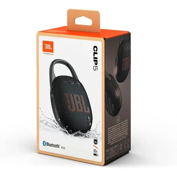 Enceinte Bluetooth Portable JBL Clip 5 – 12h Autonomie – IP67 – Noir — photo 2