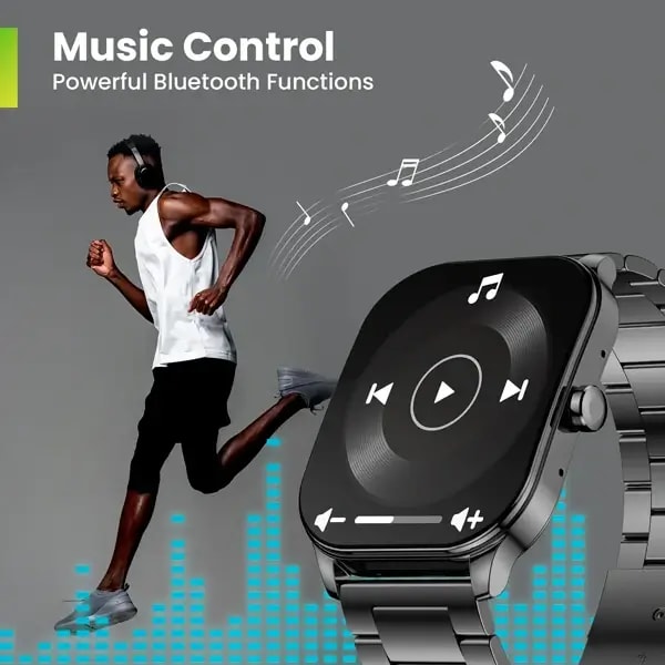 Montre Connectée Amazfit Pop 3S – écran AMOLED 1,96″ – Appel Bluetooth – Autonomie 12 jours – Android – Assistance vocale AI – Noir — photo 2