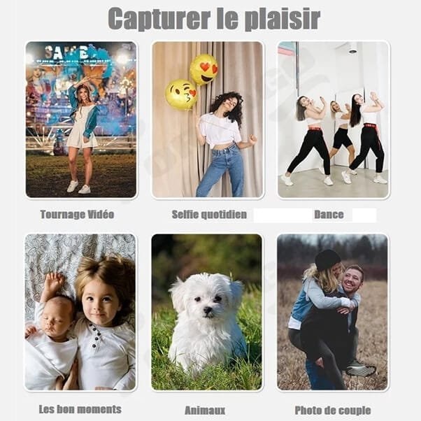 Support de téléphone rotatif intelligent – 360° – détecteur de mouvement – iOS – SRIDDM — photo 4