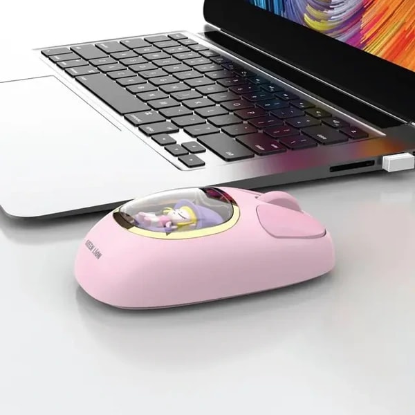 Souris sans fil Green Lion Moosh – GNMSHMSEPK – Rose — photo 3