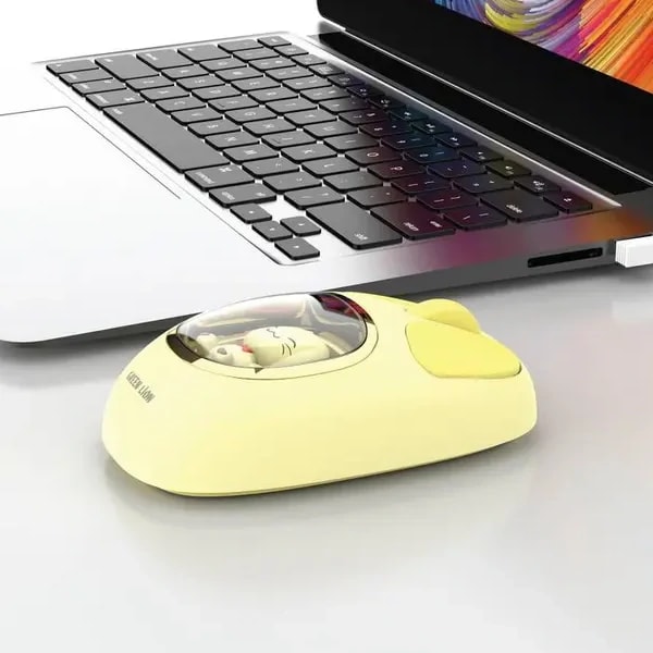 Souris sans fil Green Lion Moosh – GNMSHMSEYL – Jaune — photo 3