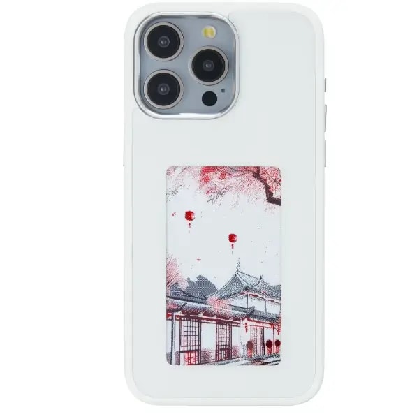 Coque à écran e-ink pour iPhone 14 Pro – Creative Case – Blanc — photo 1