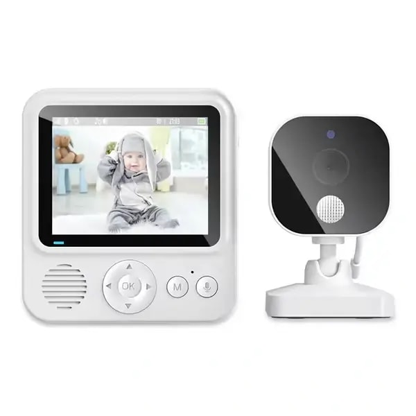 Camera pour Bébé – Ecran d’affichage de la température – audio bidirectionnel – ABM900 — photo 1
