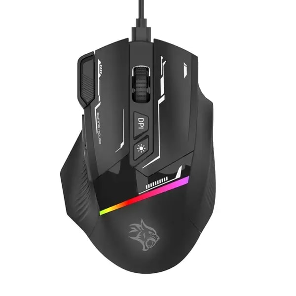 Souris filaire Porodo – Gaming 8D RGB – DPI 7200 – Noir – PDX321 — photo 3