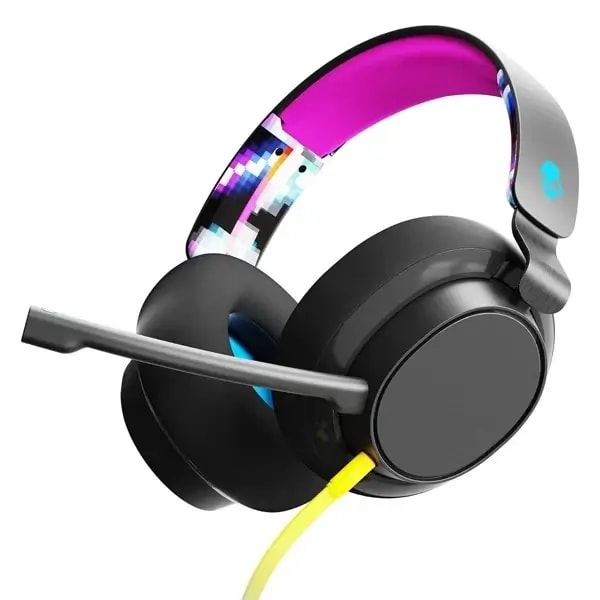 Casque circum-auriculaire avec microphone de jeu filaire Skullcandy SLYR Pro – USB-C vers USB-A – PC ou console multiplateforme – Violet – S6SPY-P003 — photo 1