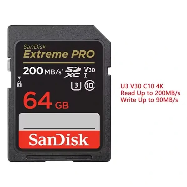 Carte mémoire SanDisk Extreme PRO SDHC UHS-I Card 64GO – Pour appareil Photo – SDSDXXU-064G-GN4IN — photo 1
