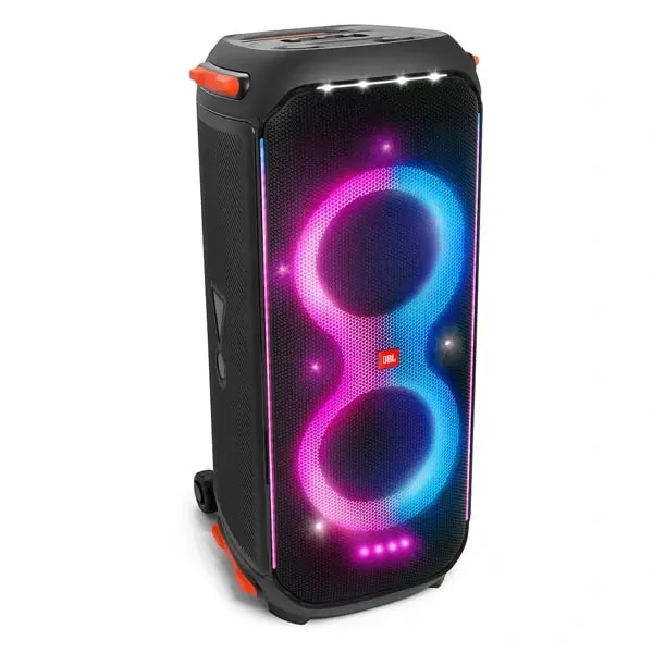 Enceinte Bluetooth JBL PartyBox 710 – 800W – Effets lumineux – Prises micro et guitare – USB – AUX – IPX4 – Poignée trolley + roulettes — photo 1