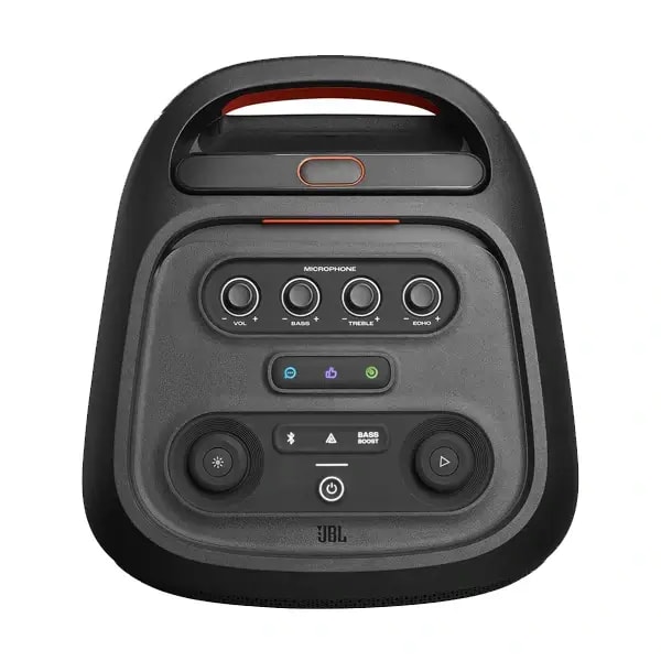 Enceinte Bluetooth portable JBL PartyBox Stage 320 – 18h d’autonomie – 240W – Effets lumineux – Prises micro et guitare – BT 5.4 – USB – AUX – IPX4 – Poignée trolley + roulettes — photo 4