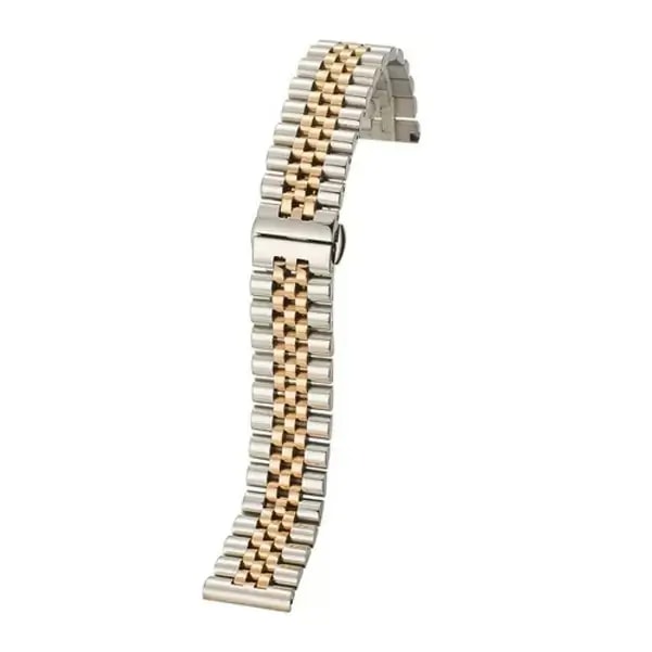 Bracelet de remplacement pour montre en Acier Band2ü – 44mm, 40mm, 22mm – Couleur Blanc/Or — photo 3